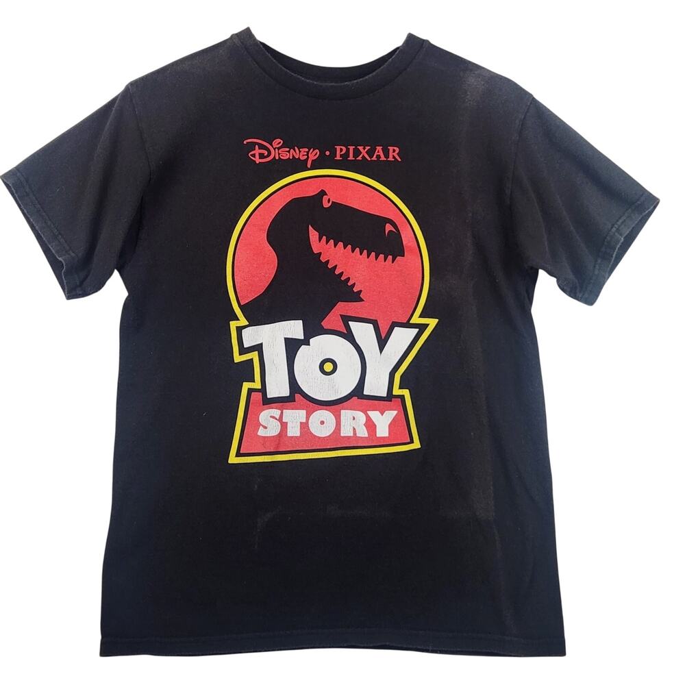 VTG Disney Pixar Toy Story Rex Dinosaur Jurassic Parody Men’s T-Shirt Black SZ M